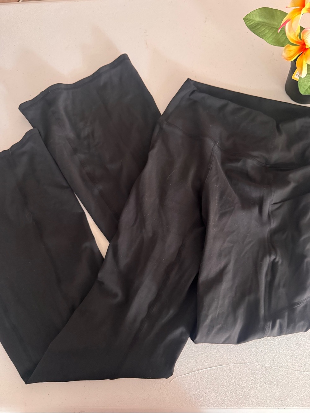 Fabletics Black Flare High-Rise Leggings
